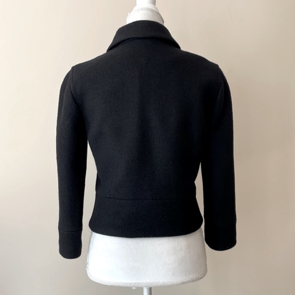 Club Monaco Black Wool Cropped Jacket - Picture 11 of 13